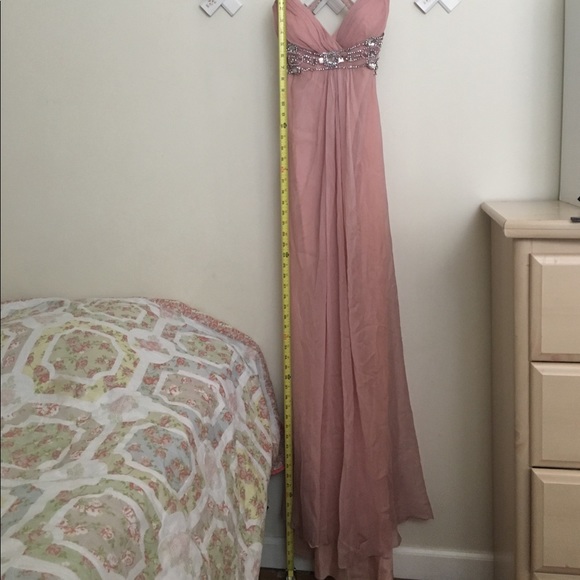 Pre-owned Mignon 100% silk blush colored dress - Picture 7 of 8